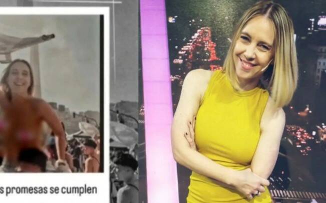 Periodista hizo topless por Argentina y compartió la foto