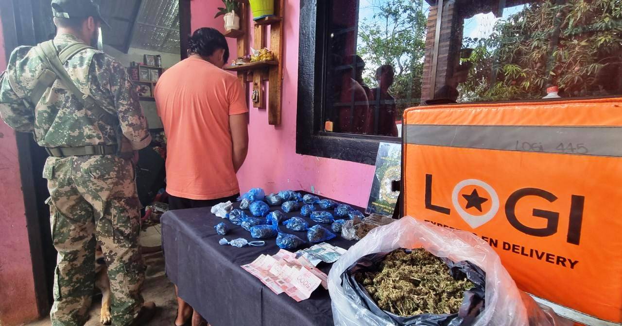 Un “delivery” de marihuana fue sacado de circulación por la Policía