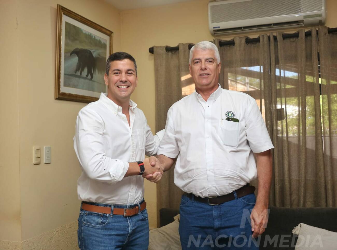 “Tengo el honor de recibir en mi residencia al futuro presidente”