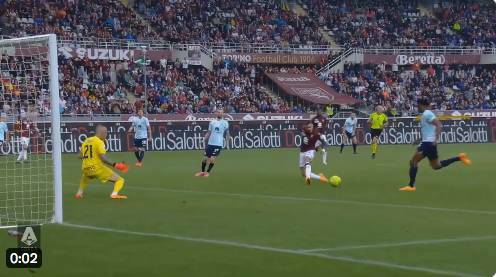 [VIDEO] Mirá el “gol” que falló Tony Sanabria en el fútbol italiano