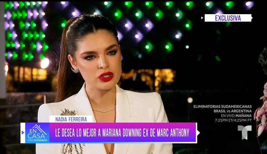[VIDEO] Mirá lo que respondió Nadia cuando le preguntaron de la ex de Marc Anthony