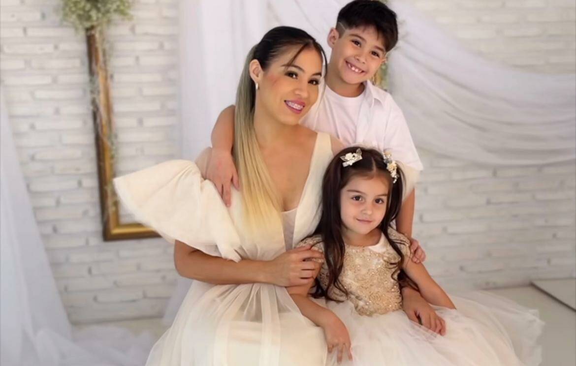 ¡Cuánta ternura! Nadia Portillo con sus peques