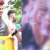 [VIDEO] ¡Cumplió su sueño! Le pintó una camiseta a Karol G y se la entregó