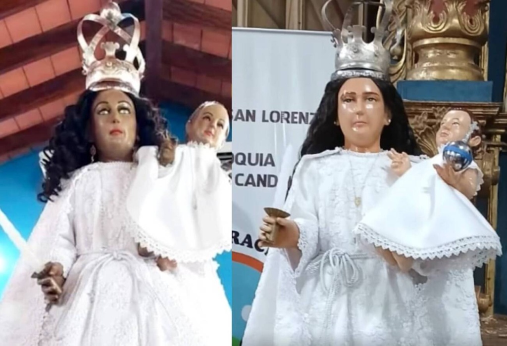 Escándalo por la Virgen de la Candelaria: confirman que no fue cambiada sino “pintada» a la antigua