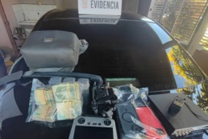 La poli pescó un “narco aguantadero millonario”: más de 40 millones, drones, celulares, ere eréa