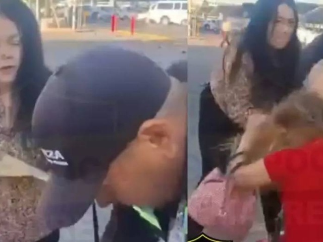 Pilló a la “otra” y quiso hacerle un “servicio de peluquería” con las uñas: el momento se volvió viral
