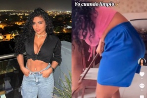 [VIDEO] ¿Las 7 diferencias? Ale se mostró en un video cuando limpia… “¡ah!, pero cuando me siento”