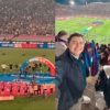 Quien puede… “Latapararã” estuvo presente durante la ceremonia de entrega de copa al Barcelona